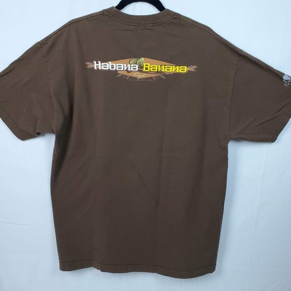 HABANA BANAWA Mens T shirt size Xl  Brown - Picture 5 of 9